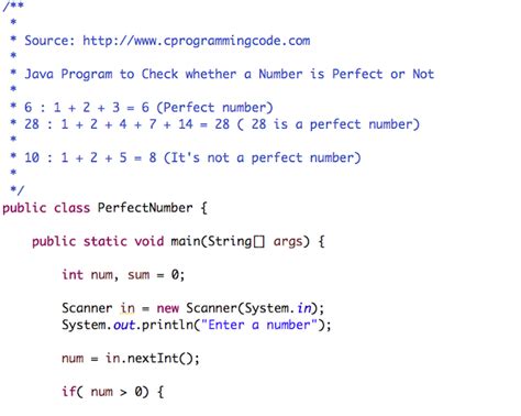 Programming Tutorials Java Program To Check Perfect Number