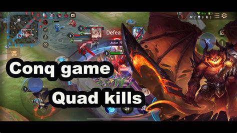 Maloch Conq Gameplay Quad Kill Aov Rov Li Nqu Nmobile Youtube