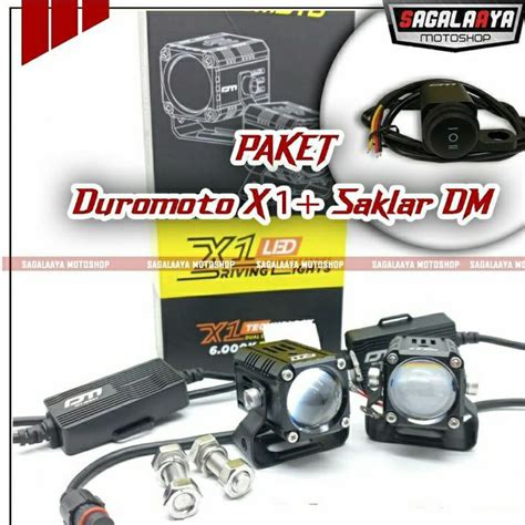 Jual Paket Lampu Duromoto X1 Dan Saklar Lampu Kabut Sorot Touring Senlo