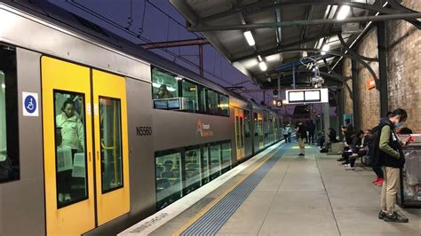 Sydney Train Waratah A Set A 60 Arriving At Burwood Station Youtube