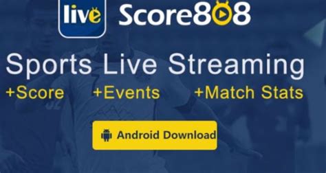 Score808 Apk Live Sport, Streaming Piala Dunia Gratis Tanpa Iklan