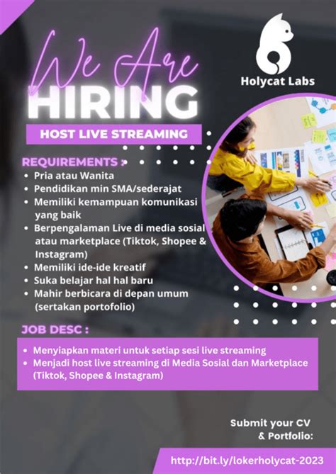 Loker Terbaru Di PT Holycatlabs Indonesia 2024 Karirglobal Id