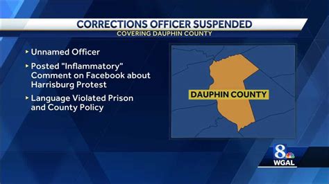 Dauphin County Prison Officer Suspended Over Facebook Comment