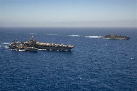 The U S Navys Only Forward Deployed Aircraft Carrier USS Ronald Reagan