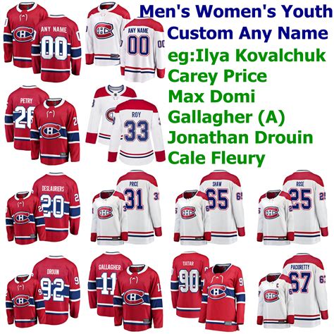 2020 Montreal Canadiens Jerseys Mens Ilya Kovalchuk Jersey Carey Price ...