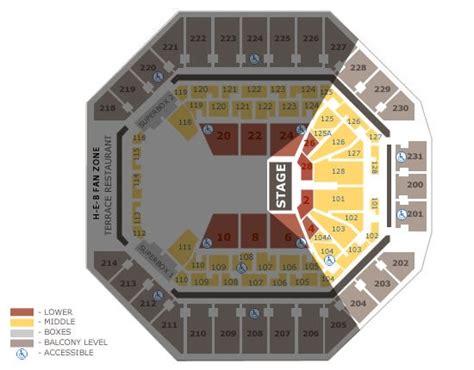 Seating Charts Frost Bank Center