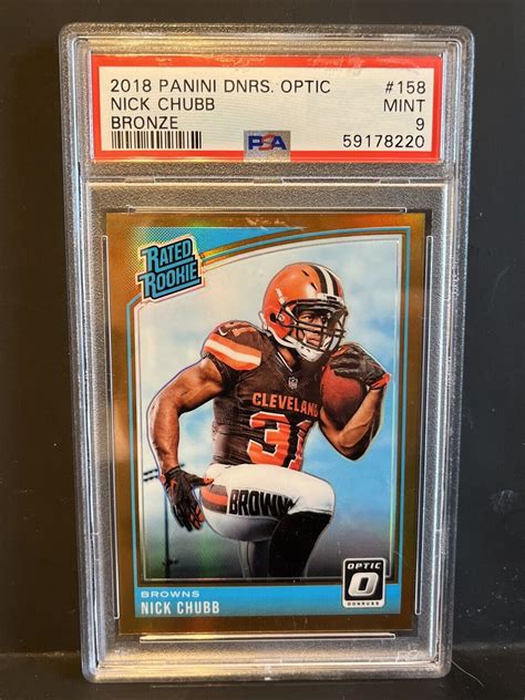 Donruss Optic Rated Rookie Bronze Nick Chubb Rc For Sale