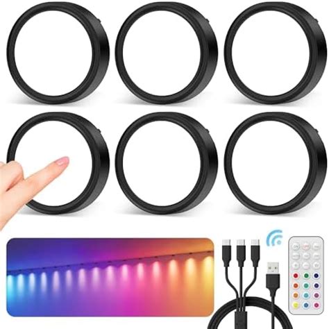 Spot Led Rechargeable Usb Rgb Lampe Vitrine Couleur Sans Fil Lumiere