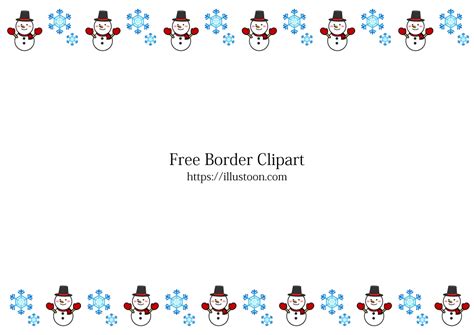 Snowman Borders Clipart