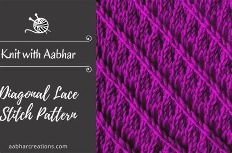 Knit With Aabhar Flower Ridge Stitch Pattern Aabhar Creations