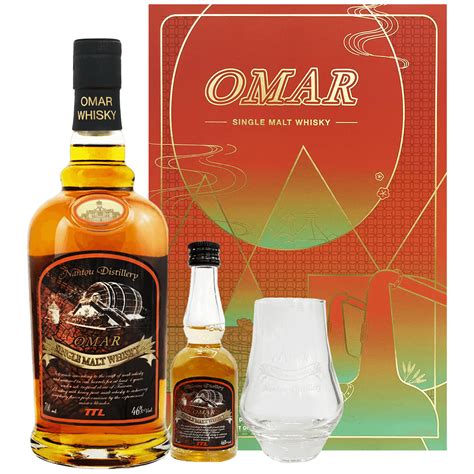 Omar單一麥芽威士忌禮盒煙燻焦香omar Single Malt Whisky T Box Nantou Distillery