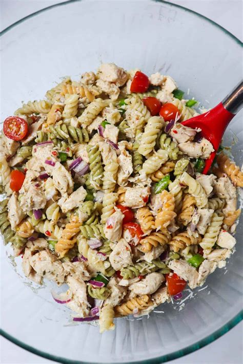 Instant Pot Italian Chicken Pasta Salad - Skinny Comfort