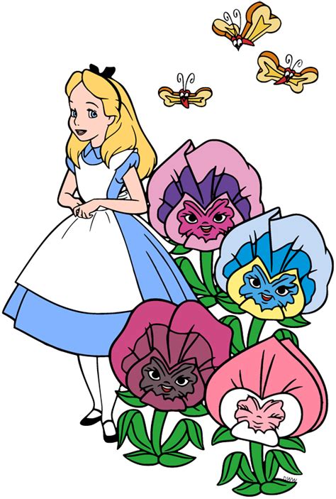 Alice In Wonderland Flower Faces Printables