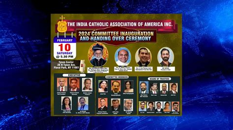 India Catholic Association Elects Zonal Directors Inauguration By