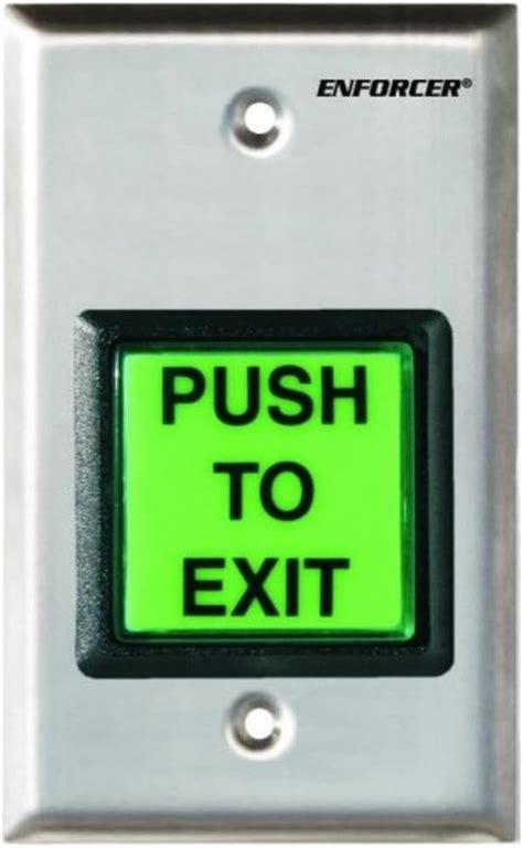 Seco Larm Enforcer Push To Exit Plate Illuminated Amazon Ca Electronics