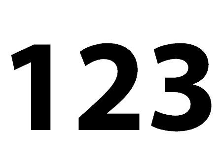 Zahl 123