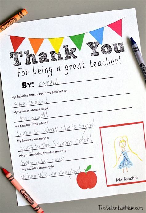 Thank You Teacher Free Printable Perfect For Teacher Appreciation