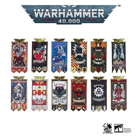 Starforged Space Marines Chapter Banner Collection Refrigerator Magnet