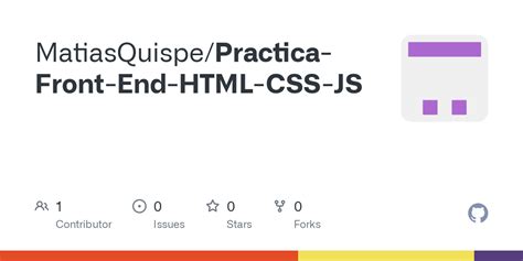 Github Matiasquispe Practica Front End Html Css Js