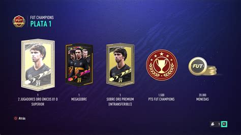 FIFA 21 Todas Las Recompensas De FUT Champions En Los Distintos Rangos