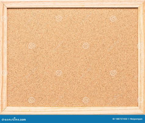 Blank Cork Board Mock Up With Corkboard Texture Background With Wooden