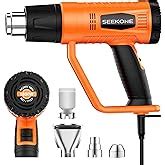 Seekone Heat Gun W Fast Heating Heavy Duty Hot Air Gun Kit Variable
