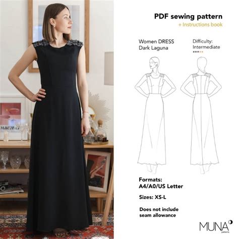 Ithinksew Patterns And More Dress Sewing Pattern Pdf Dark Laguna