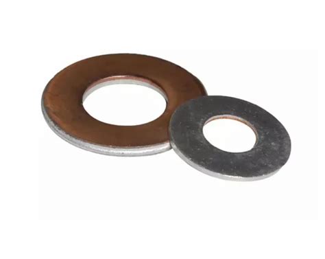 Black Galvanized Stainless Steel Bimetallic Round Washer Inside