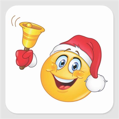 **CHRISTMAS EMOJI** STICKERS SAYS "MERRY CHRISTMAS | Zazzle | Emoji ...