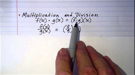 Arithmetic Operations On Functions Youtube