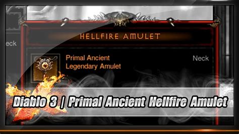 Hellfire Amulet Materials