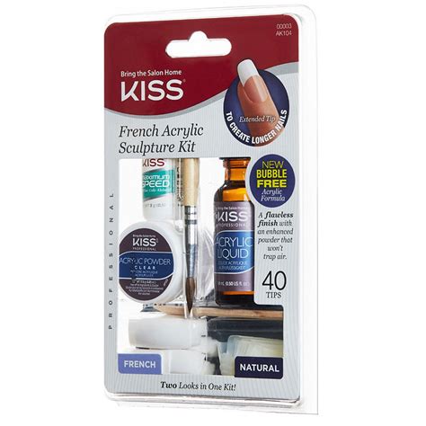 Diy Acrylic Nail Kit Kiss Kiss False Nails Salon Dip 7ct Acrylic