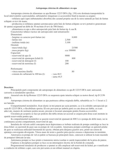 Pdf Autopompa Cisterna De Alimentare Cu Apa Dokumen Tips