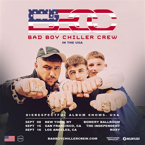 Bad Boy Chiller Crew announce US shows