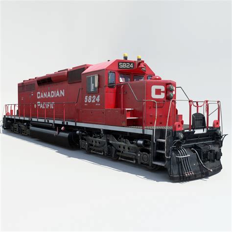 freight train cargo cars 3d model