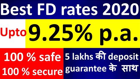 Best Fd Rates In India Highest Fd Interest Rates Best Fixed