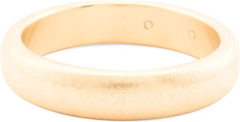 Milor Gold Made In Italy 14k Gold Satin Fancy Texture Bangle Bracelet