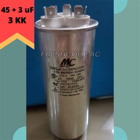 Jual Kapasitor Ac Capacitor Ac Merk Mc Uf Mikro Kaki