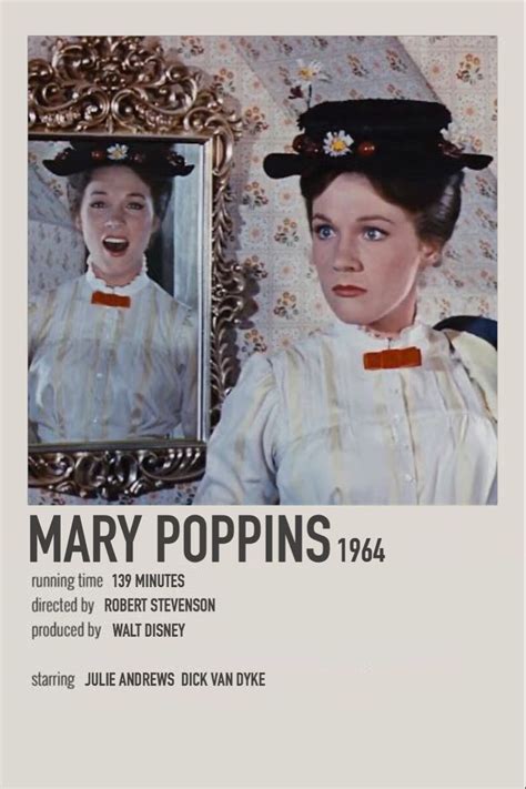 Mary Poppins 1964 Classic Films Posters Film Posters Minimalist