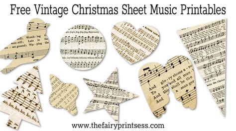 Free Printable Christmas Sheet Music For Crafts