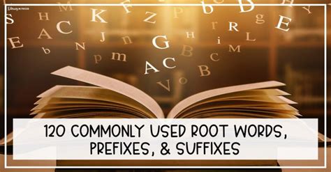 120 Root Words Prefixes And Suffixes Pdf List Literacy In Focus