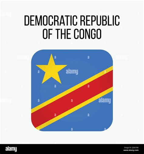 Bandera Vectorial Del Congo Bandera Del Congo Para El Día De La