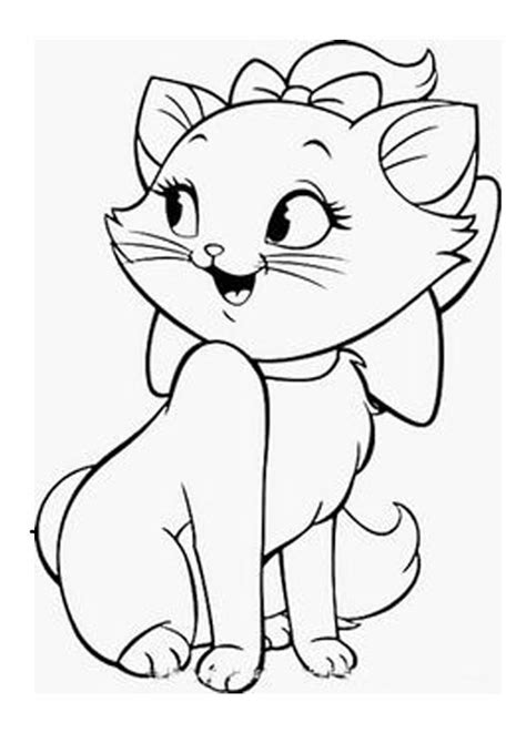 Cute Baby Cat Coloring Pages Coloring Pages