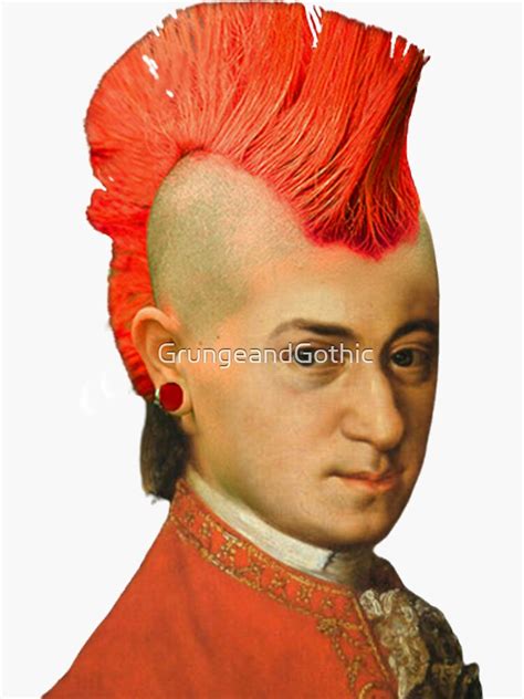 Mozart Was A Punk Sticker For Sale By Grungeandgothic Redbubble