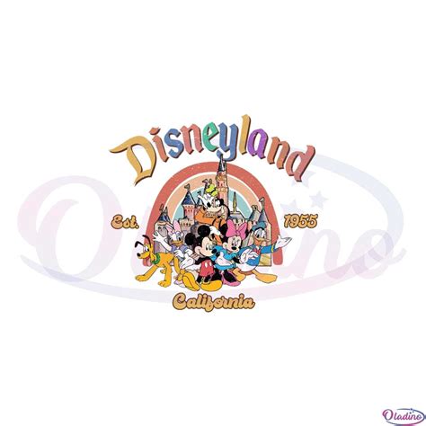 Disneyland Est 1955 California Vintage Disneyland Sublimation - Oladino