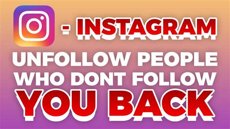 How To Unfollow People Who Don T Follow You On Instagram YouTube