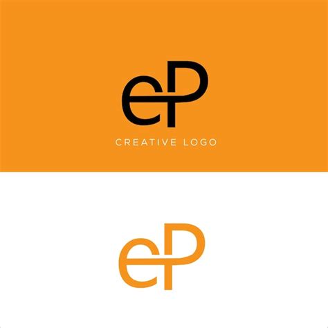 Premium Vector | Ep initial letter logo design