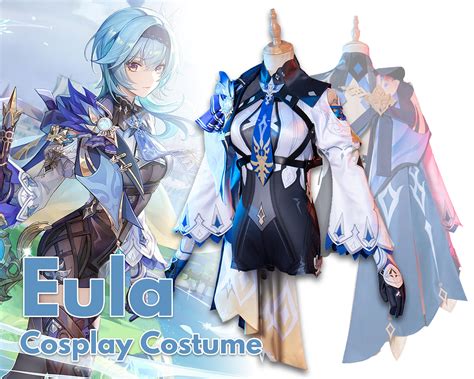 Eula Genshin Impact Cosplay Costume Custom Size Genshin Etsy