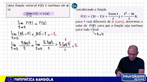 Introdução às Funções Vetoriais Função Contínua 08 Youtube