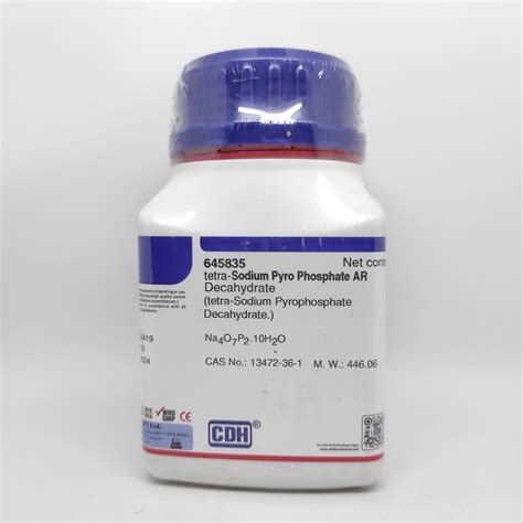 Tetra Sodium Pyro Phosphate Decahydrate AR 500 Gram CDH PT DELTA